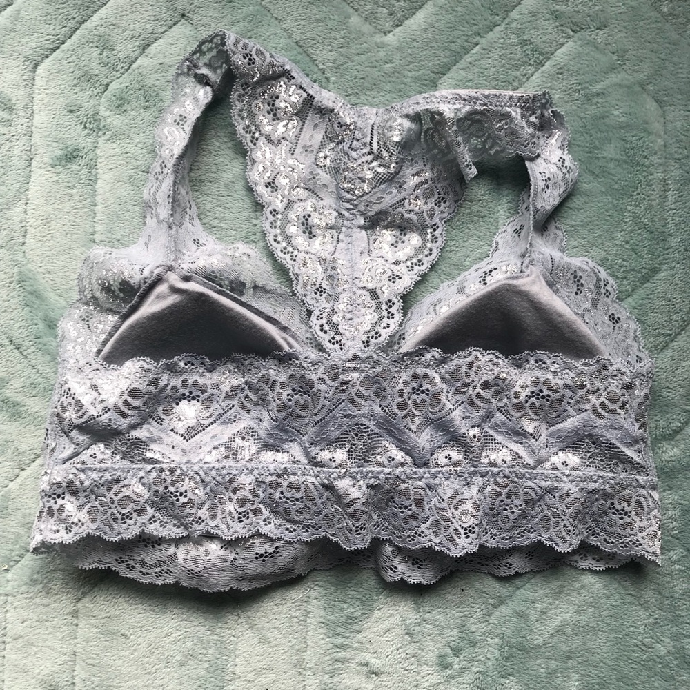 Sparkly Racerback Lace Bralette - Picture 2 of 3